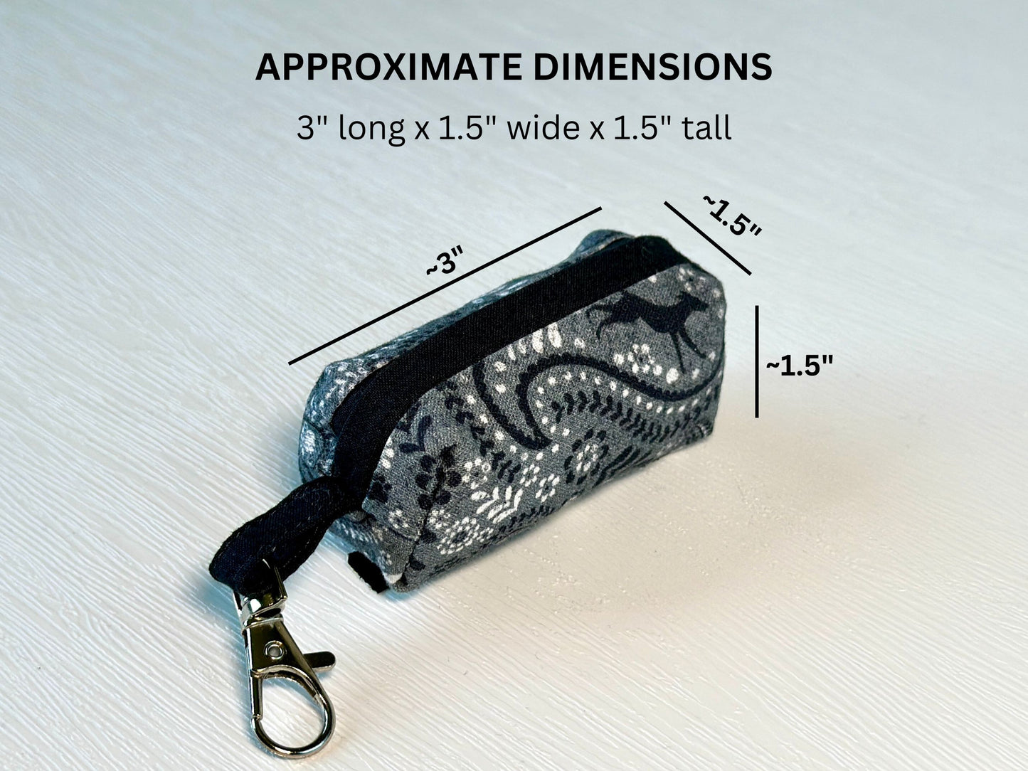 Dog Poop Bag Holder (blacks, grays)