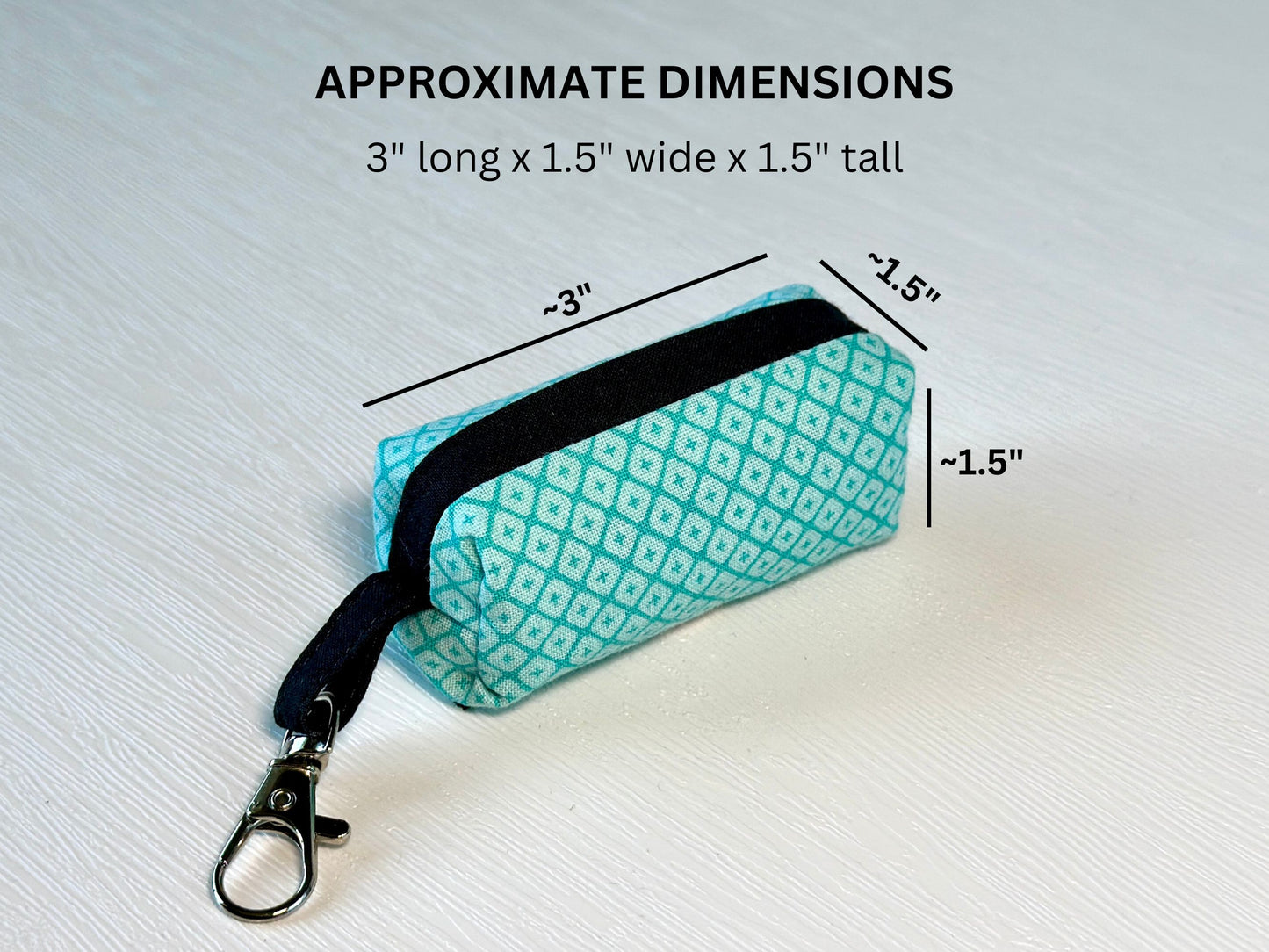 Dog Poop Bag Holder (teals, blues)