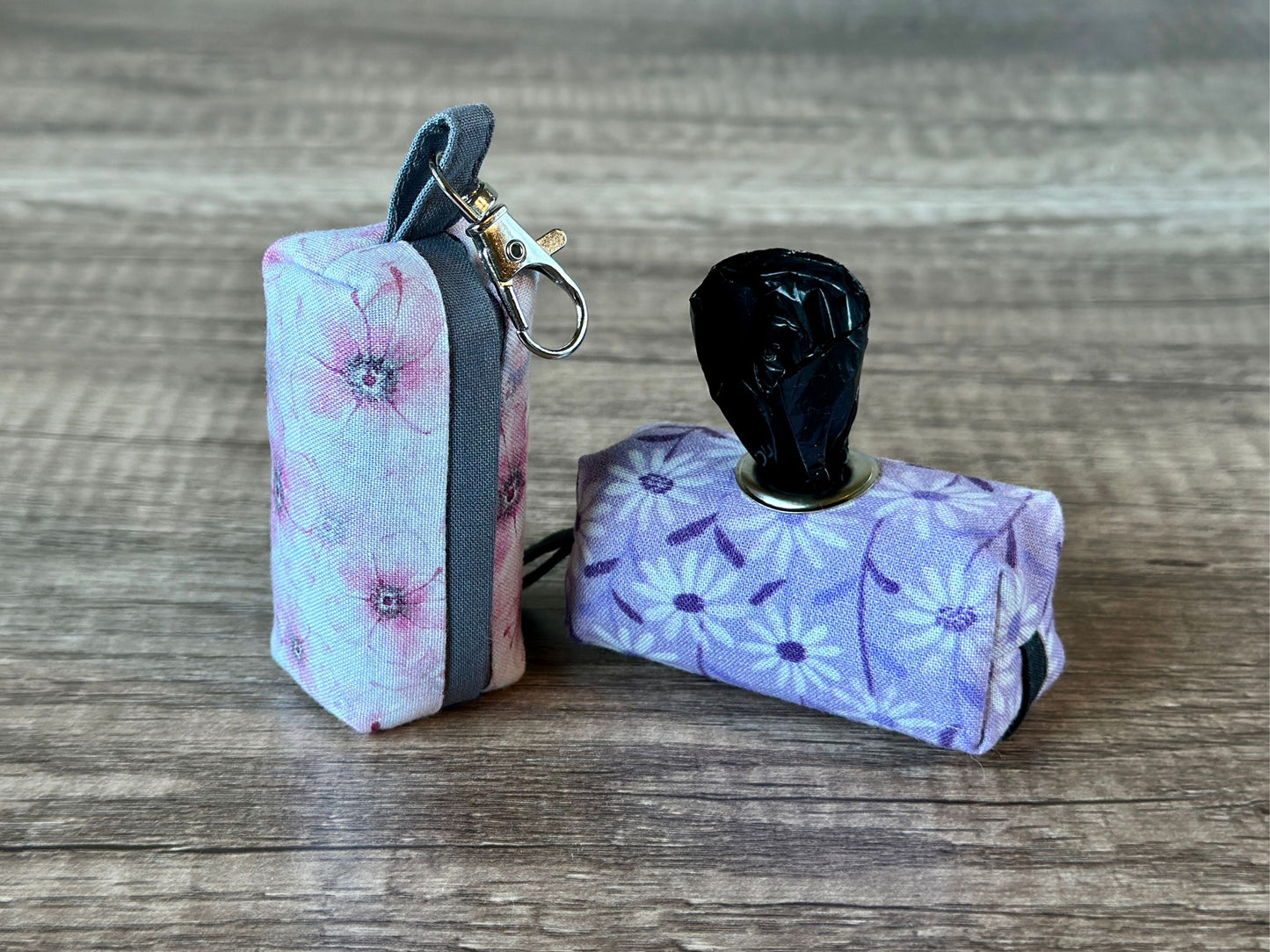 Dog Poop Bag Holder (pinks, purples)