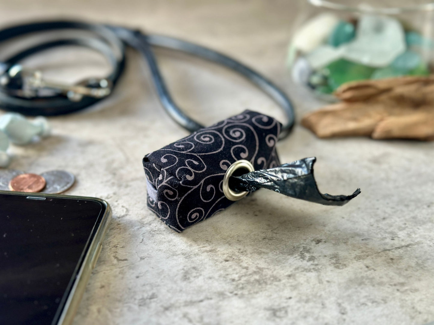 Dog Poop Bag Holder (blacks, grays)