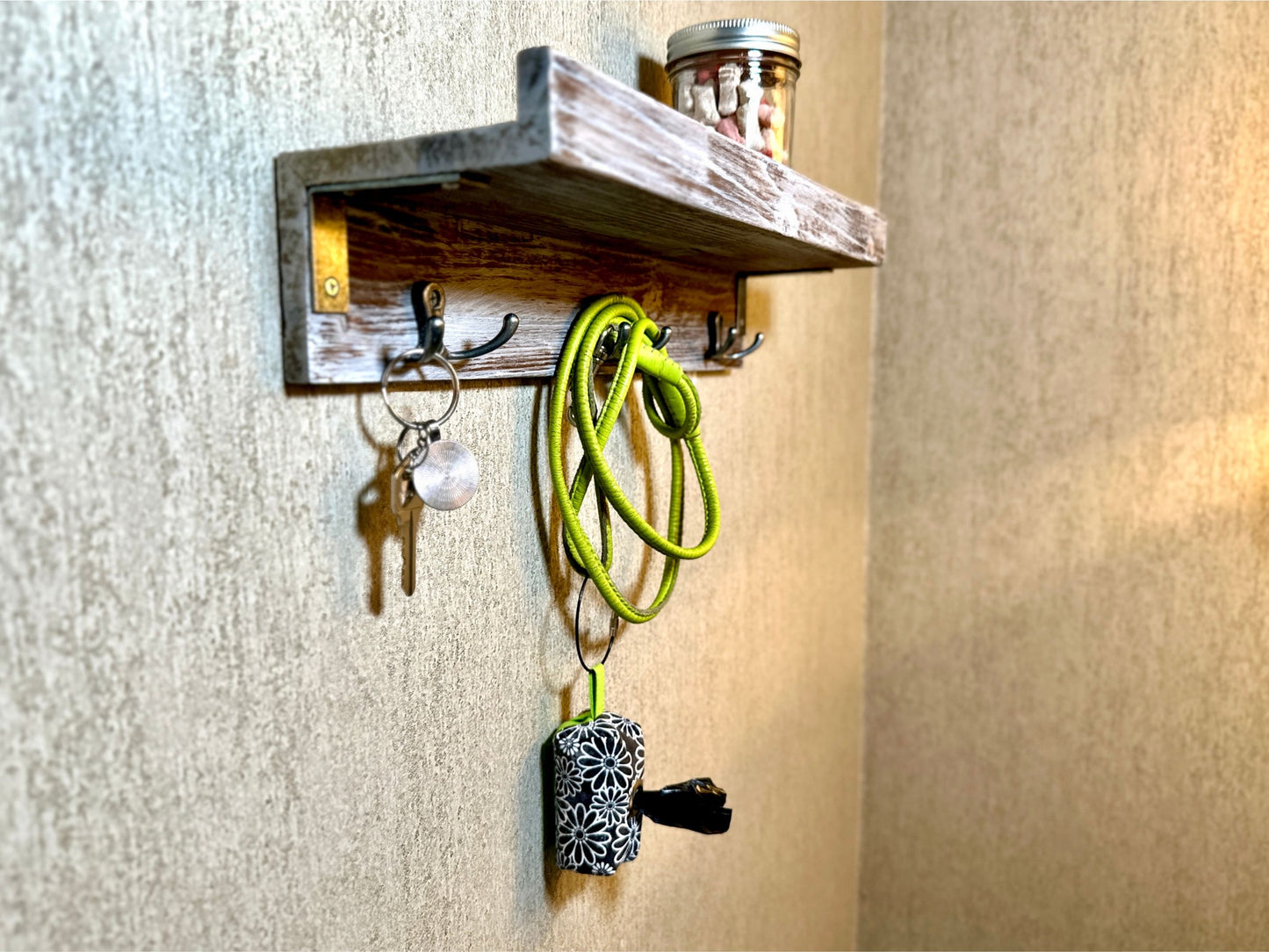 Dog Poop Bag Holder (teals, blues)