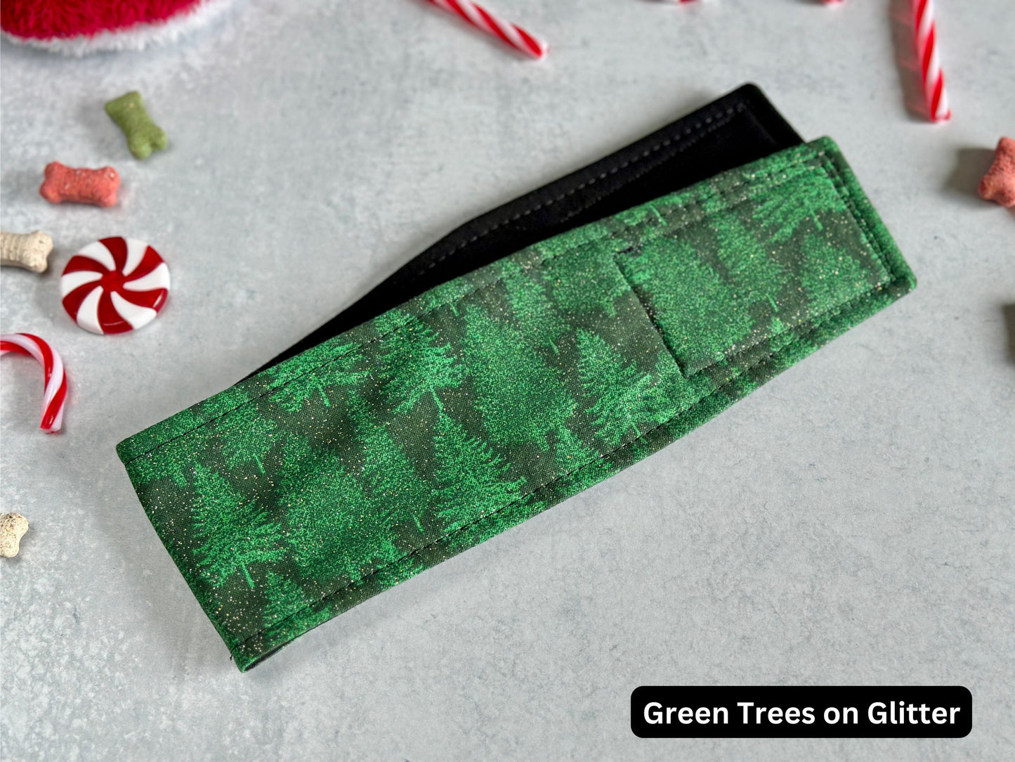 Belly Band (Trees on Red Plaid, Green Trees on Glitter)